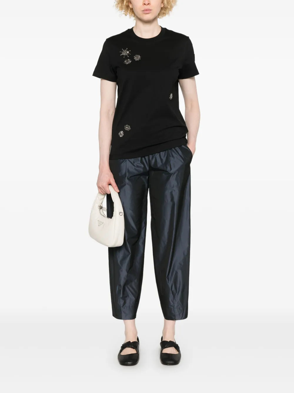 Crystal-Flowers Cotton T-Shirt