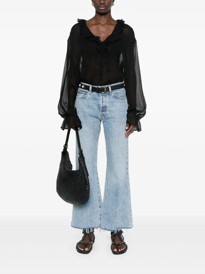 Semi-Sheer Blouse