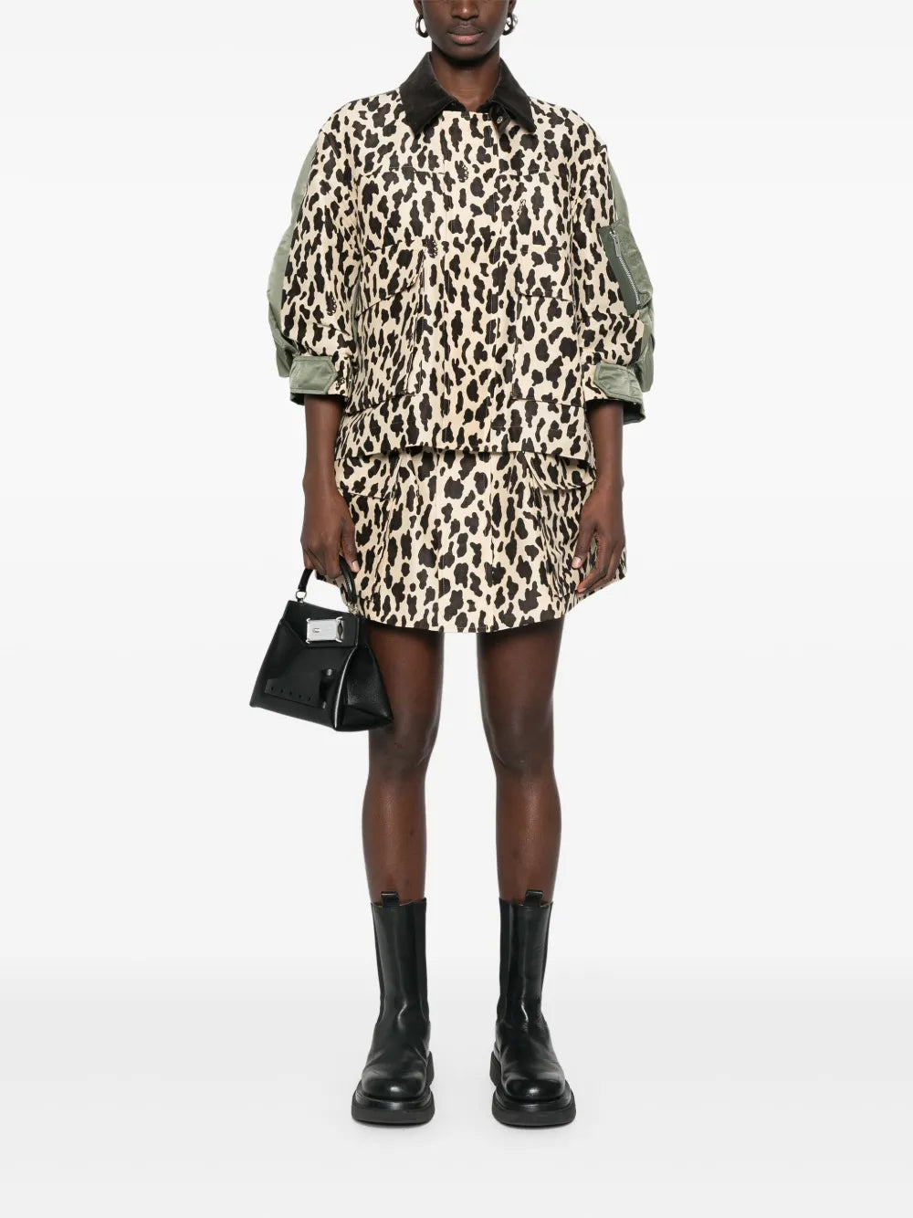 Leopard-Print Bomber Jacket