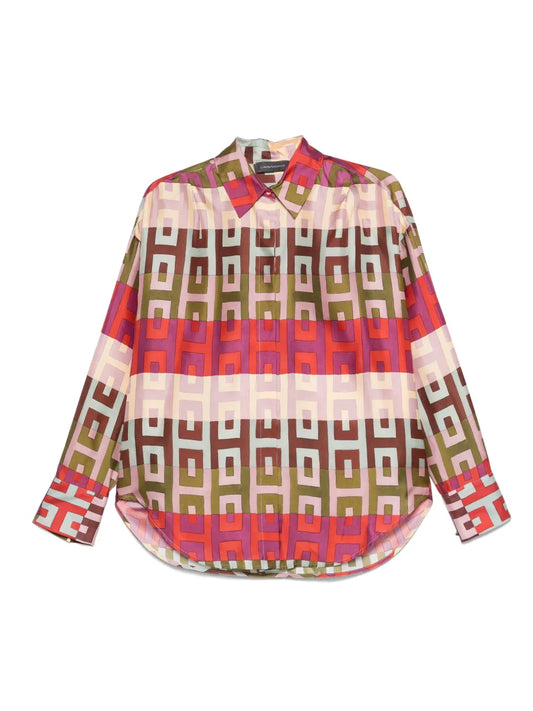 Geometric-Print Shirt