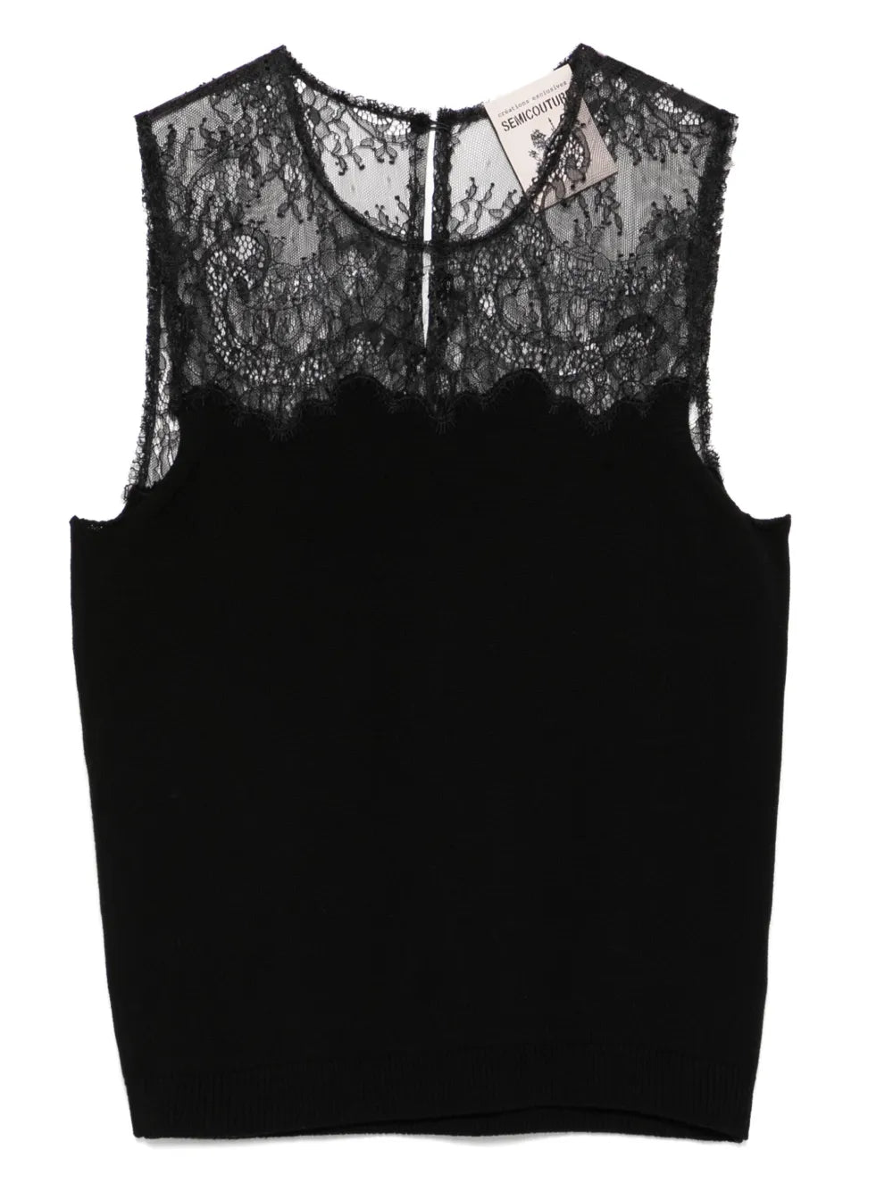 Lace-Detailed Top