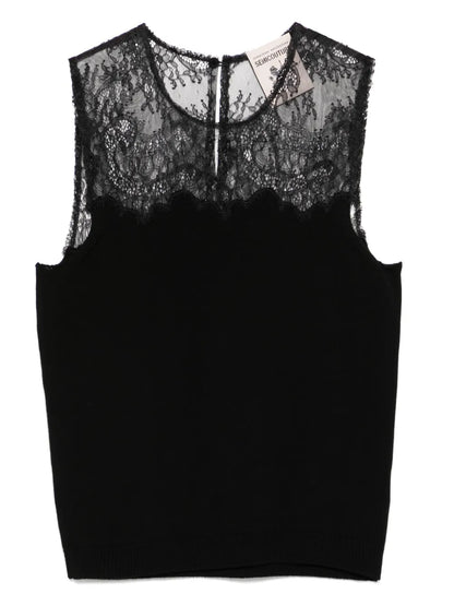 Lace-Detailed Top