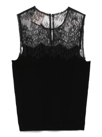 Lace-Detailed Top