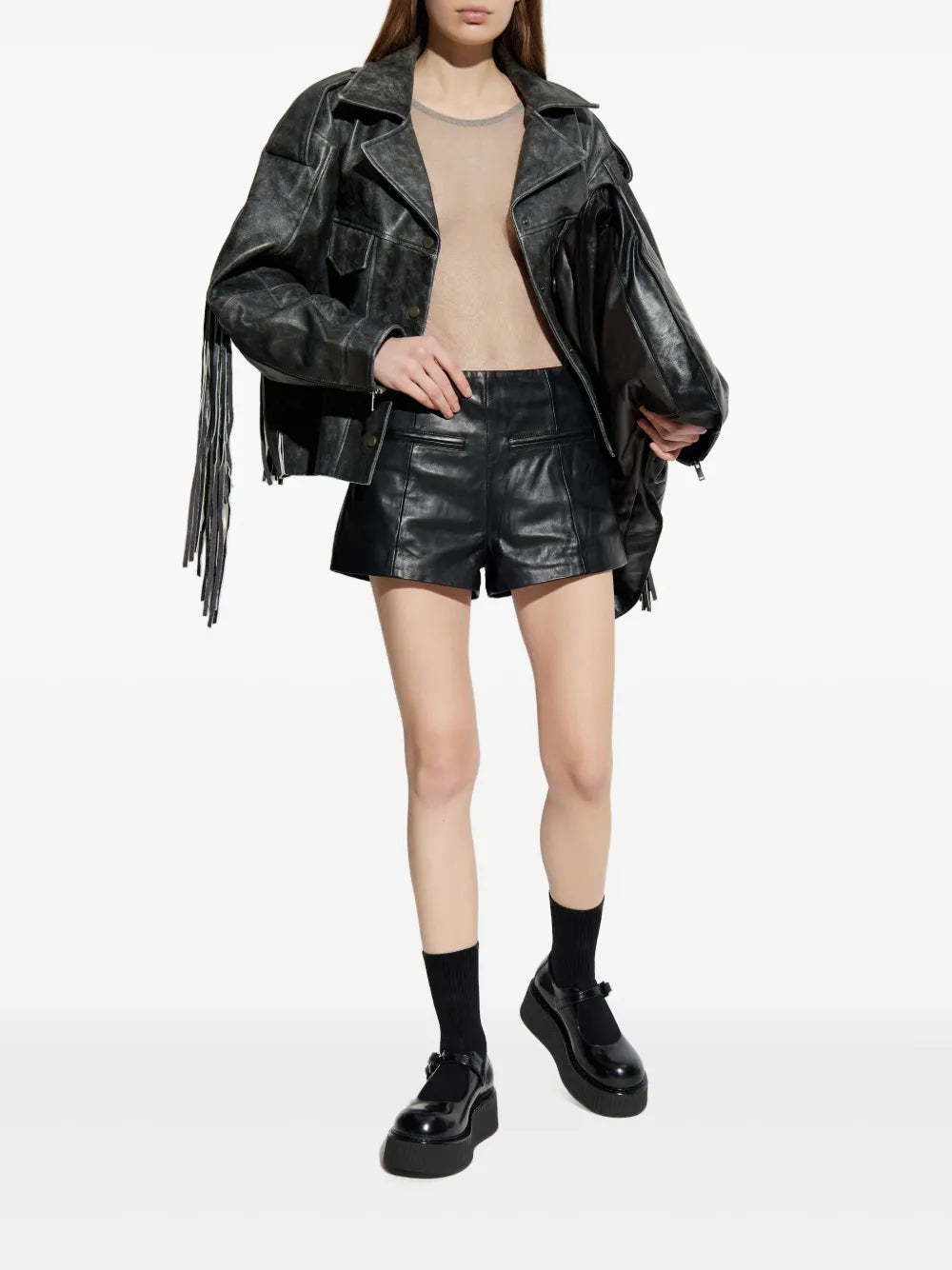 Leather Shorts