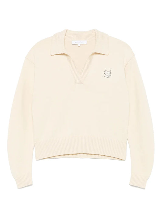 Bold Fox Head-Patch Sweater