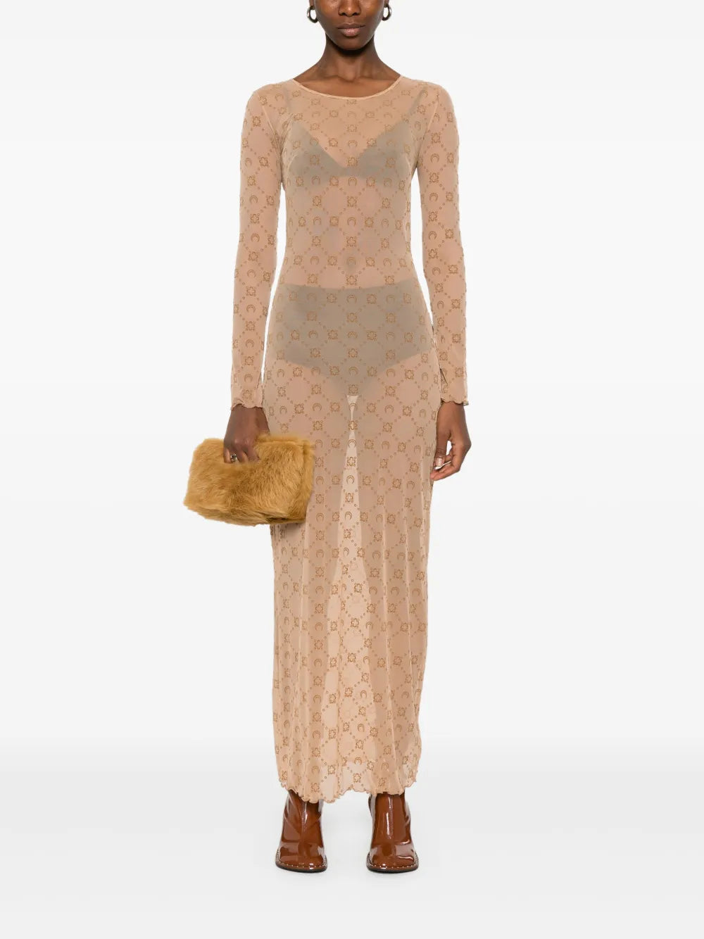 Moonogram Mesh Dress