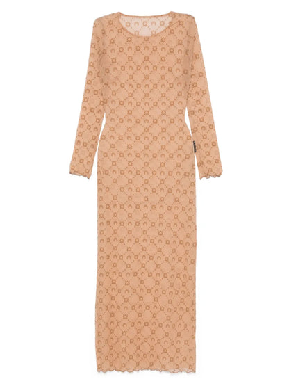 Moonogram Mesh Dress