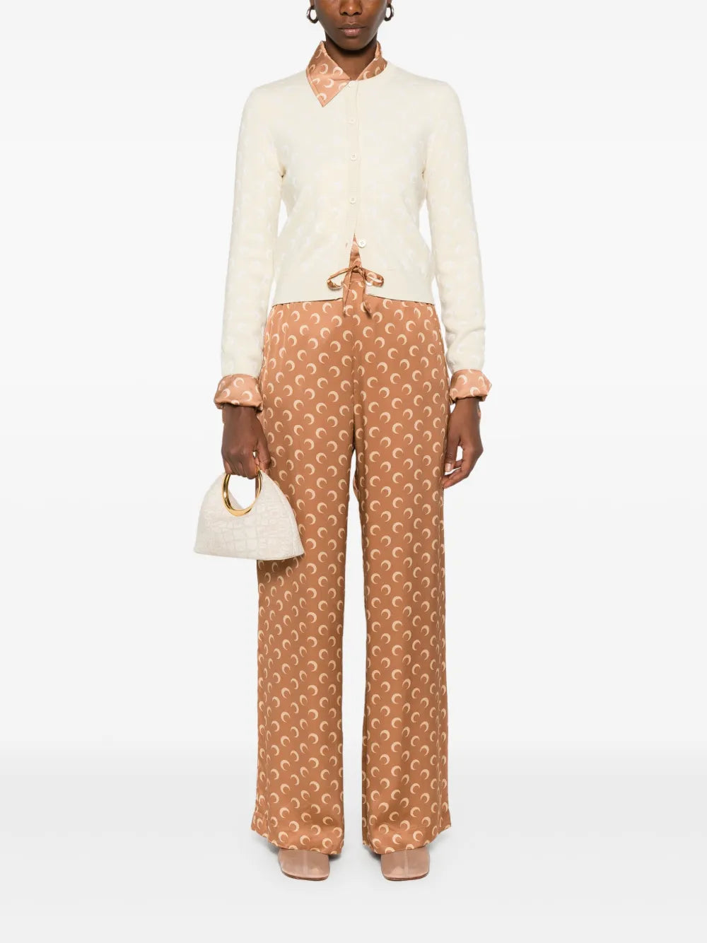 Moon-Jacquard Cardigan