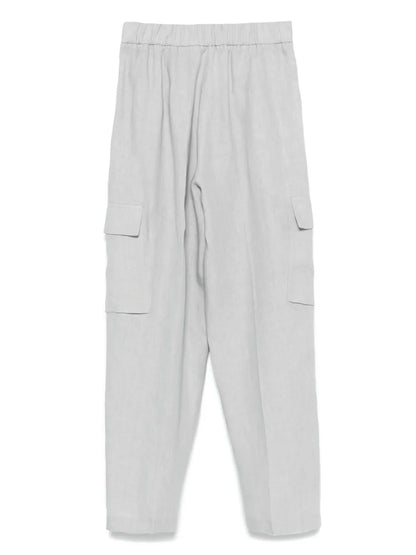 Linen Cargo Trousers