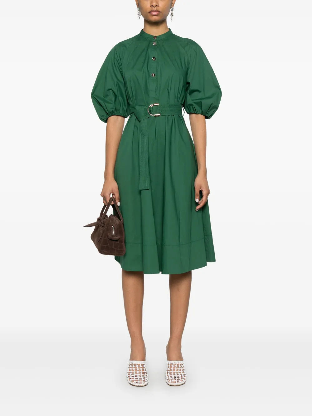Poplin Midi Dress