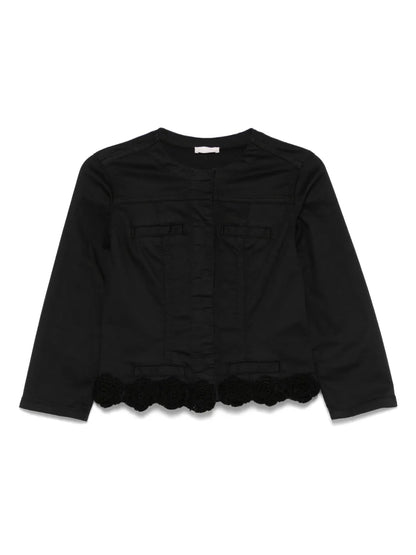 Crochet-Detail Jacket