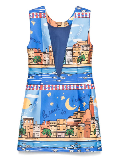 Printed Mini Dress