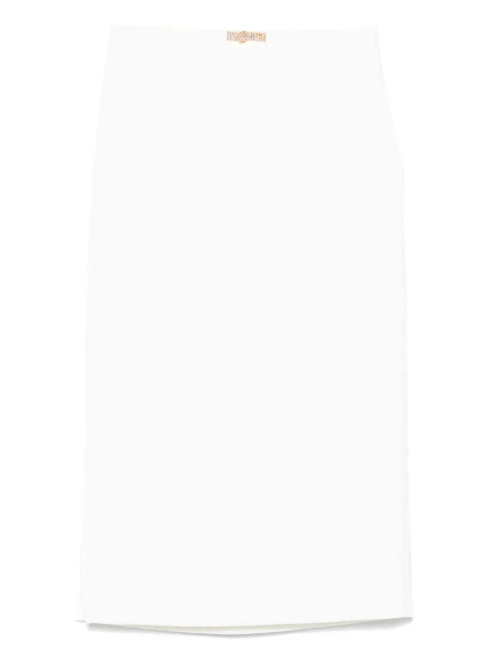Jewel-Detail Crepe Midi Skirt