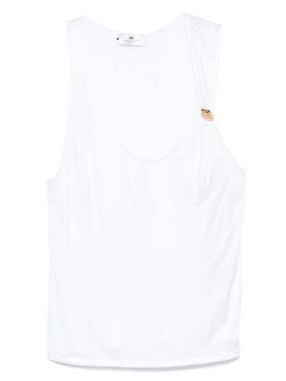Logo-Jewel Jersey Tank Top