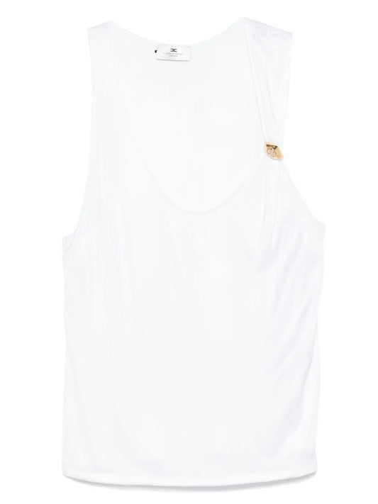 Logo-Jewel Jersey Tank Top