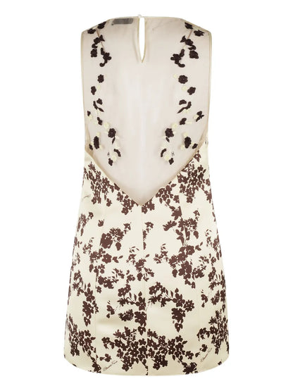 Floral-Print Minidress