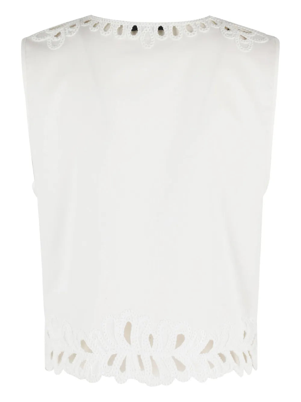 Embroidered-Detail Top