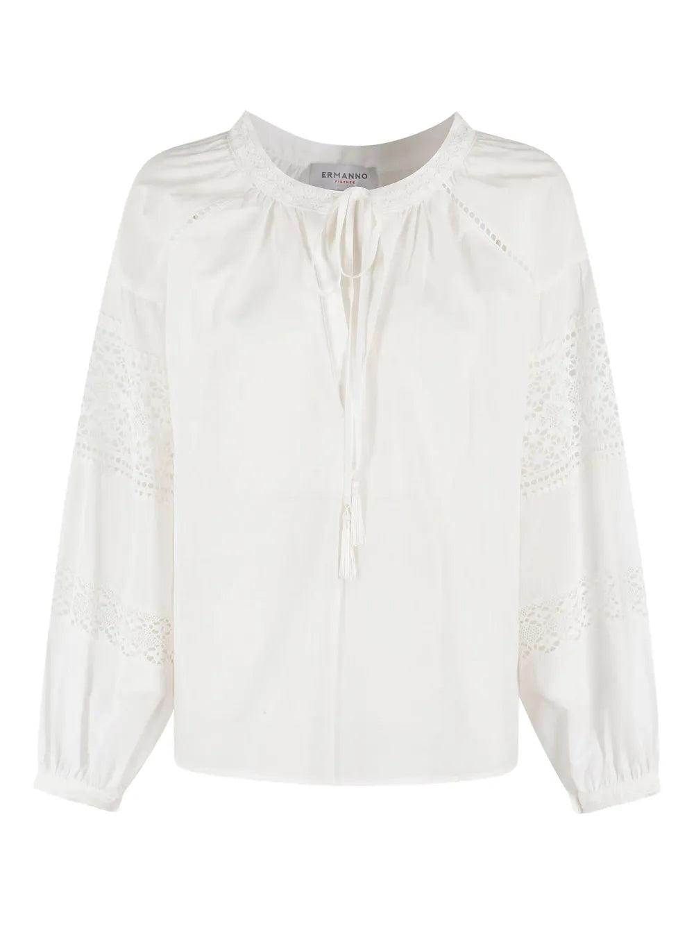 Embroidered-Detail Blouse