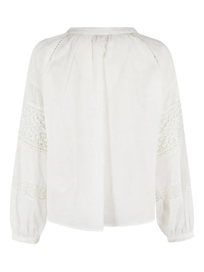 Embroidered-Detail Blouse