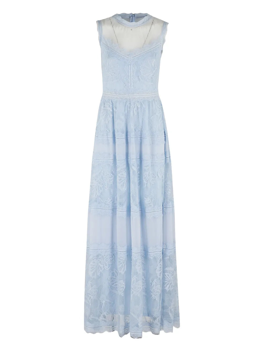 Lace-Embellished Maxi Dress
