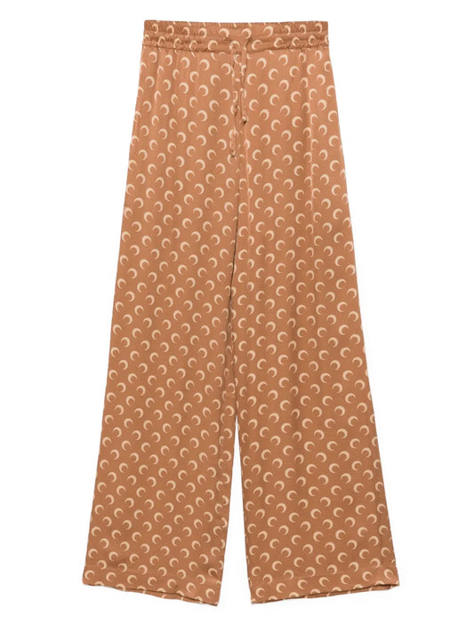 Moon-Jacquard Satin Trousers