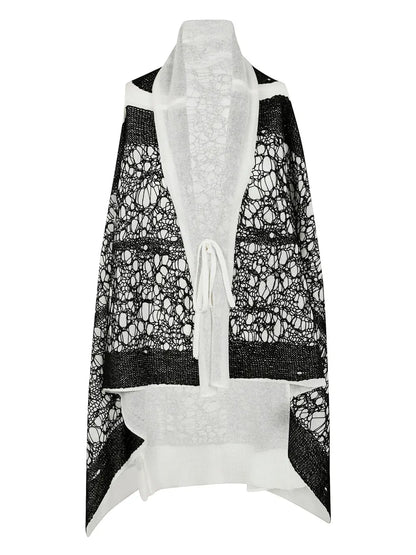 Lace-Detail Cape