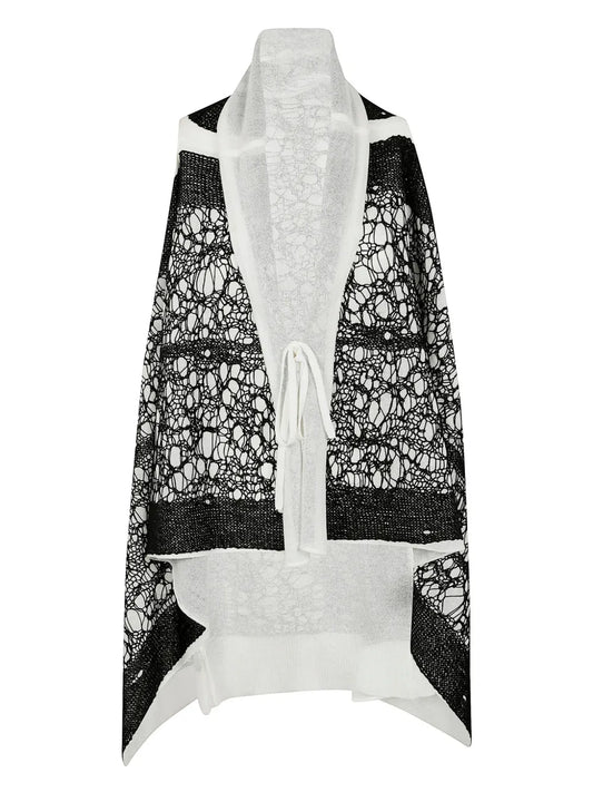 Lace-Detail Cape