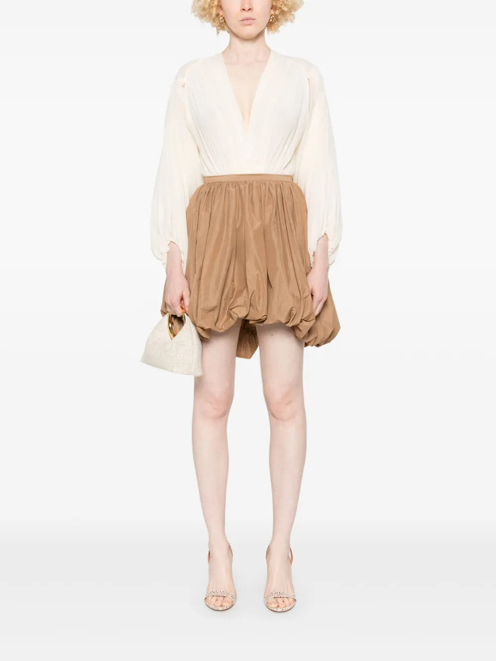 Pleated Bodysuit
