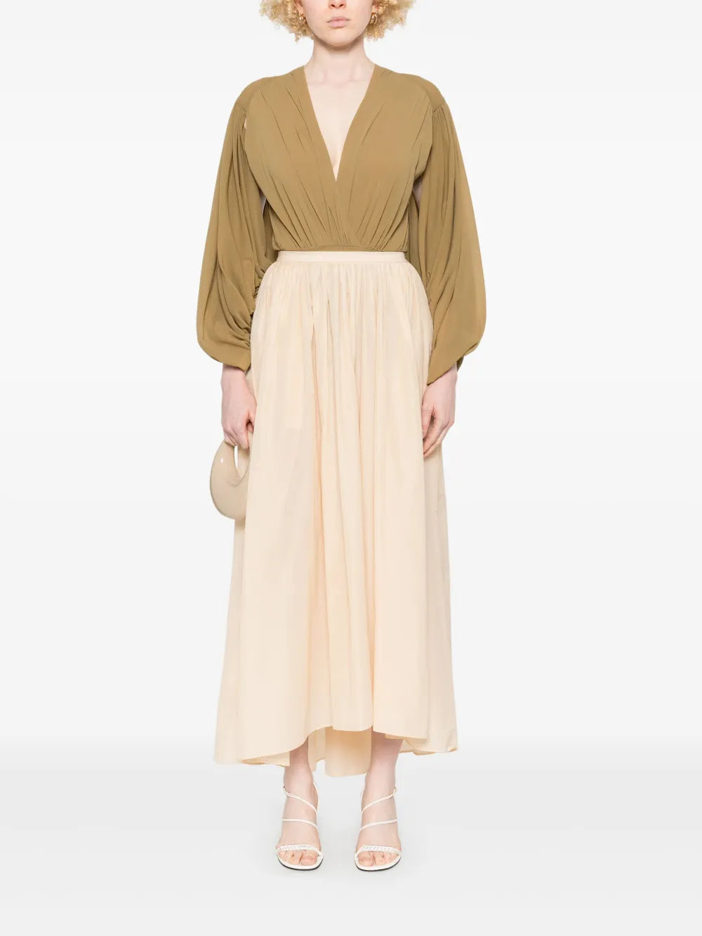 Pleated Bodysuit