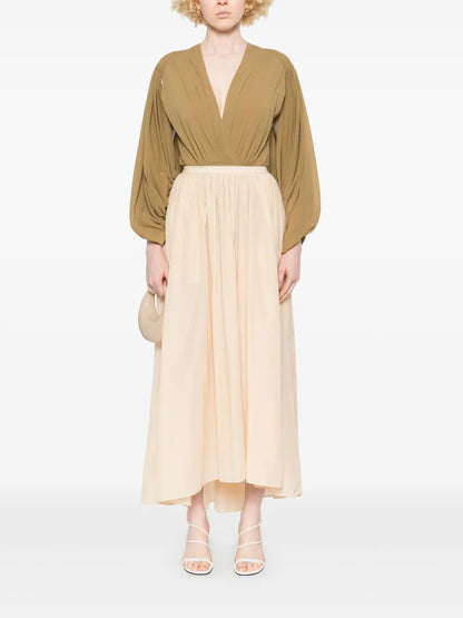 Pleated Bodysuit