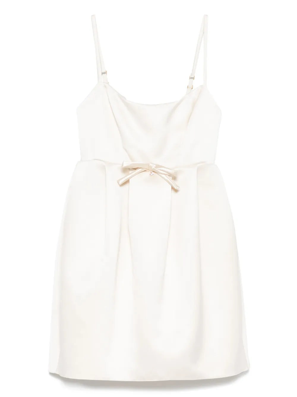 Bow-Detailed Duchess Satin Dress