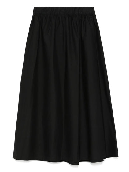 Embroidered Cotton Midi Skirt