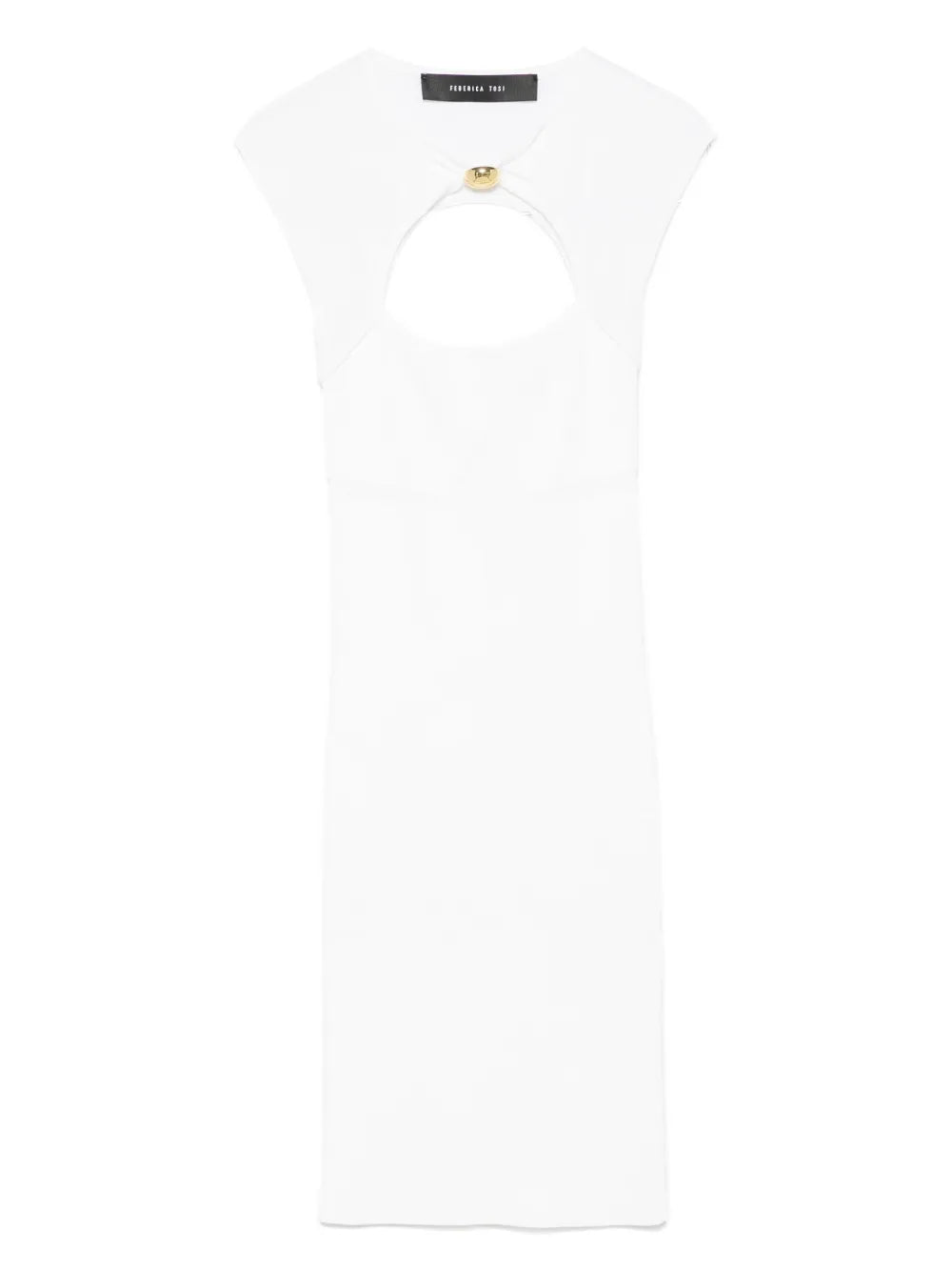 Cut Out-Detail Mini Dress