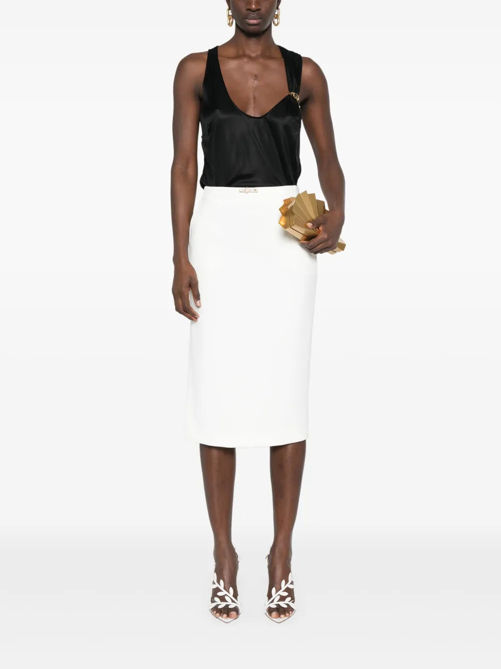 Logo-Jewel Jersey Tank Top