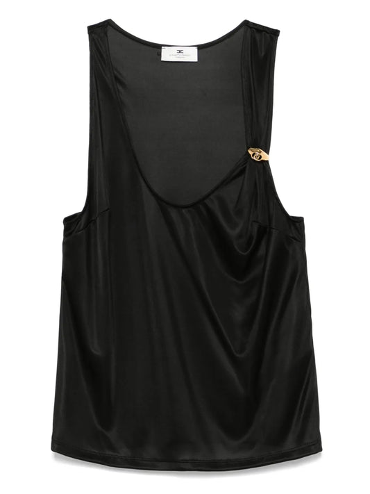 Logo-Jewel Jersey Tank Top