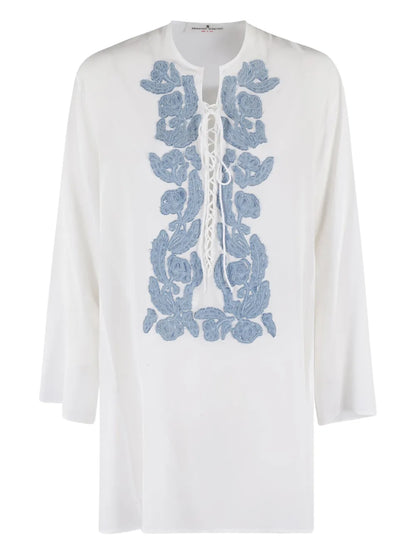 Embroidered-Design Dress