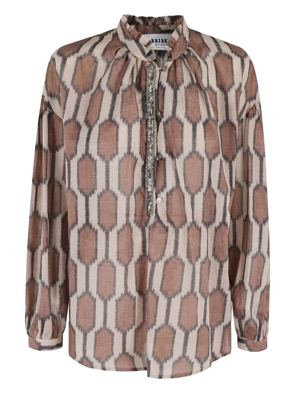 Geometric-Pattern Shirt