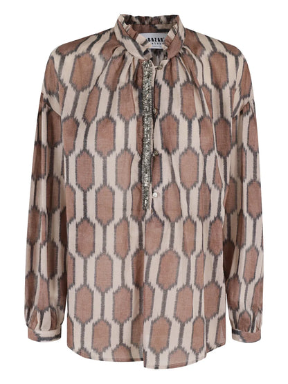 Geometric-Pattern Shirt