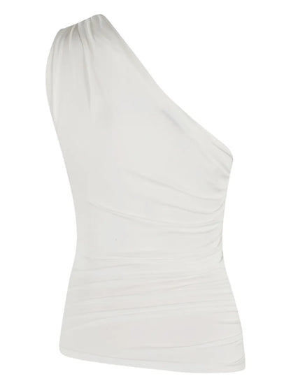 One-Shoulder Draped Top