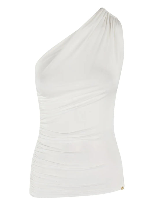 One-Shoulder Draped Top