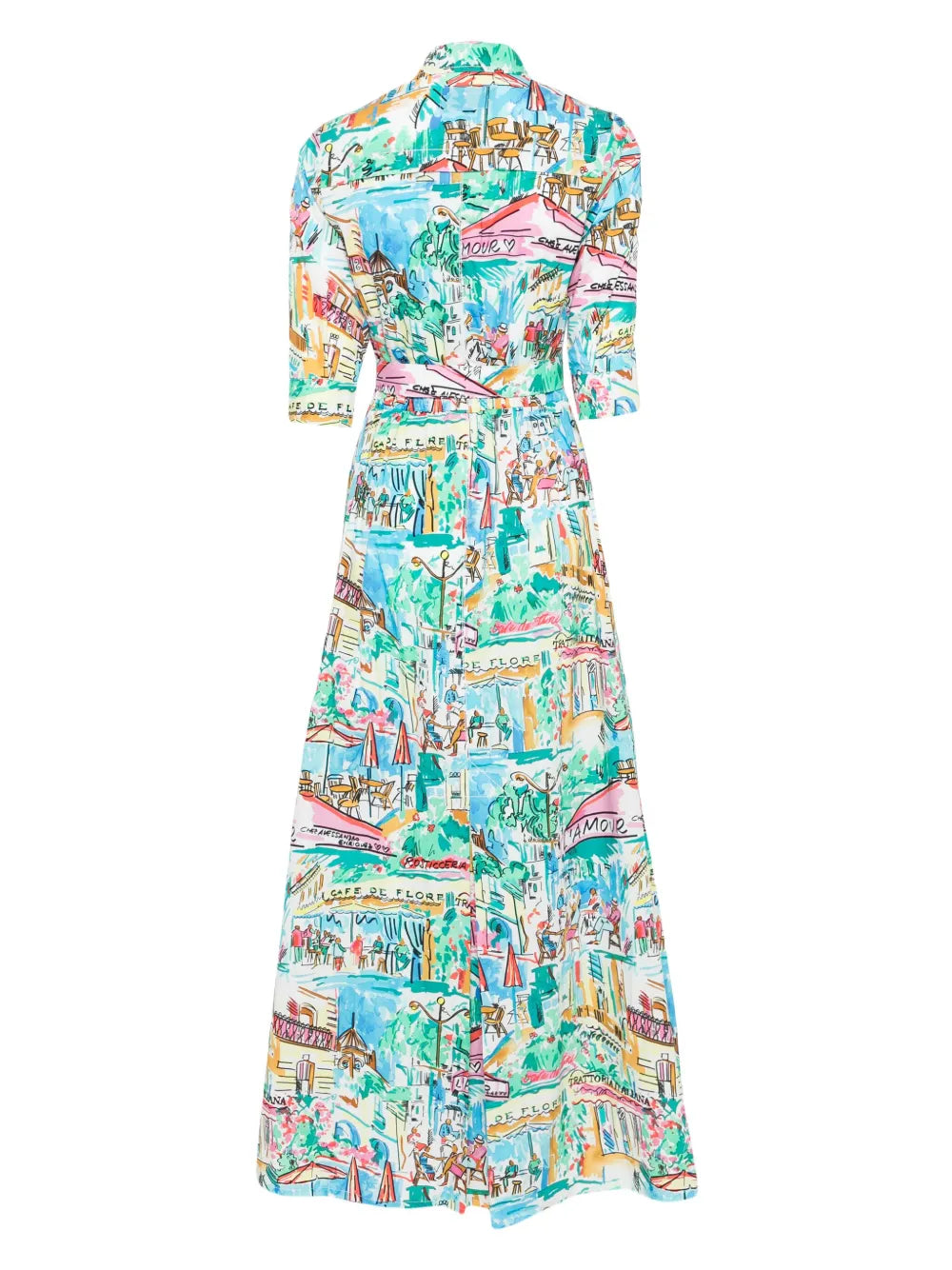 Printed Midi Dress
