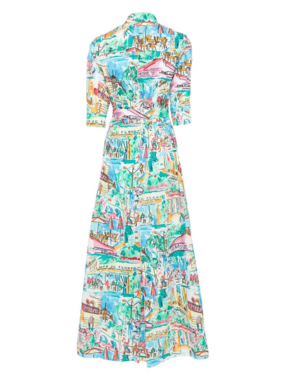 Printed Midi Dress