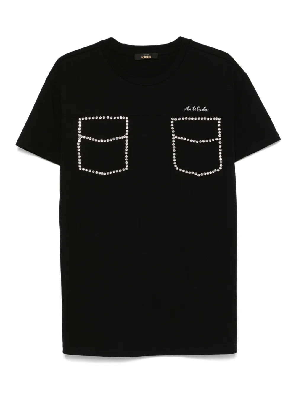 Rhinestone-Embellished T-Shirt