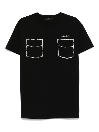 Rhinestone-Embellished T-Shirt
