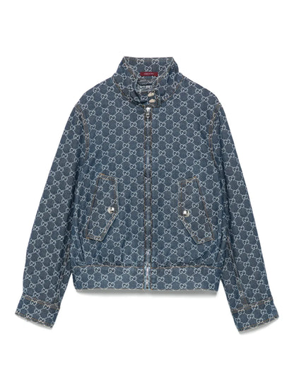 Gg-Jacquard Denim Jacket