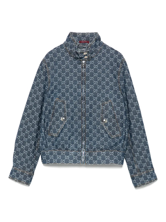 Gg-Jacquard Denim Jacket