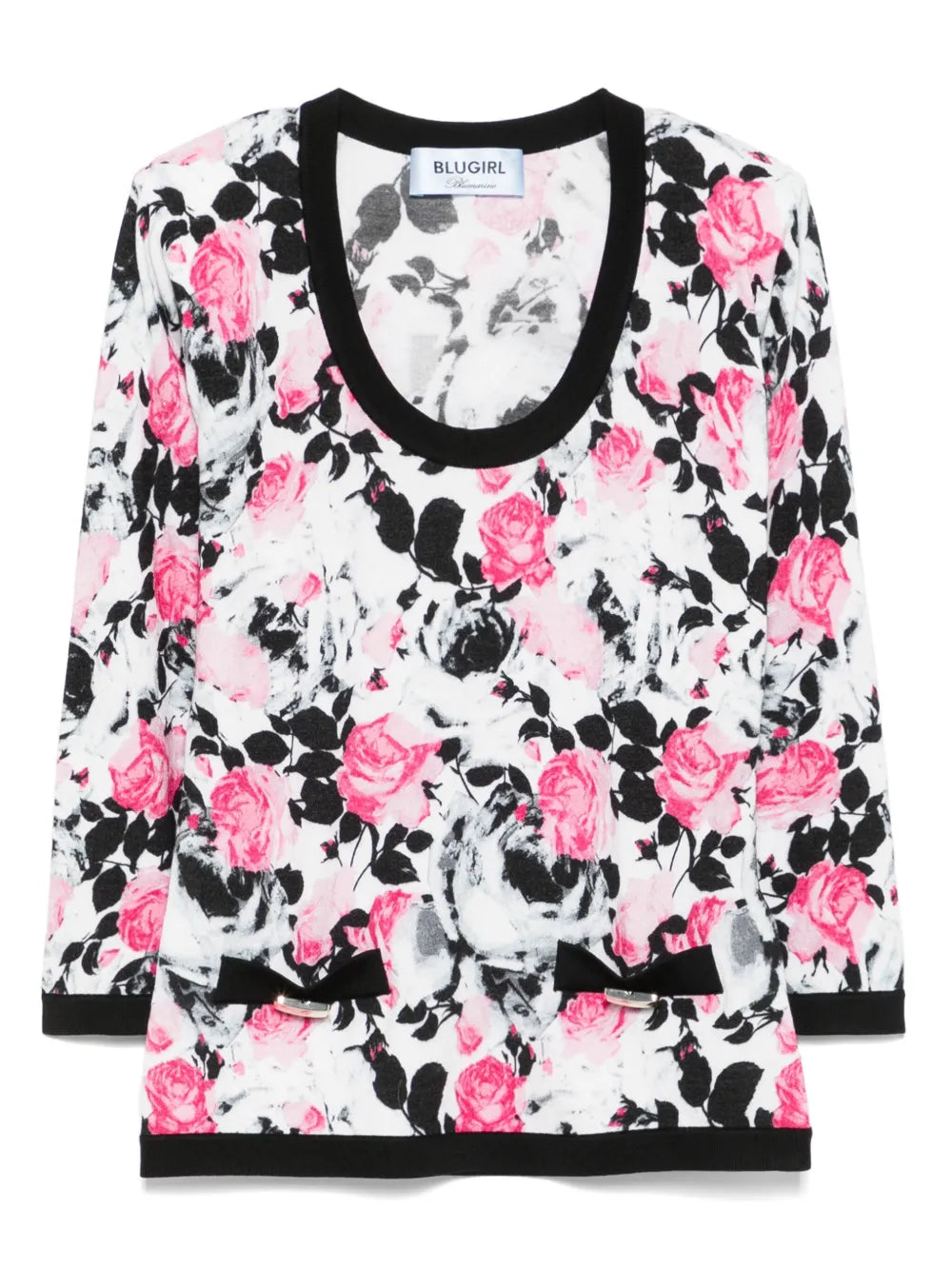Rose-Print T-Shirt
