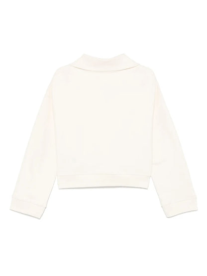 Polo-Collar Sweatshirt