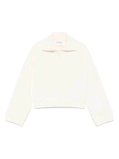 Polo-Collar Sweatshirt