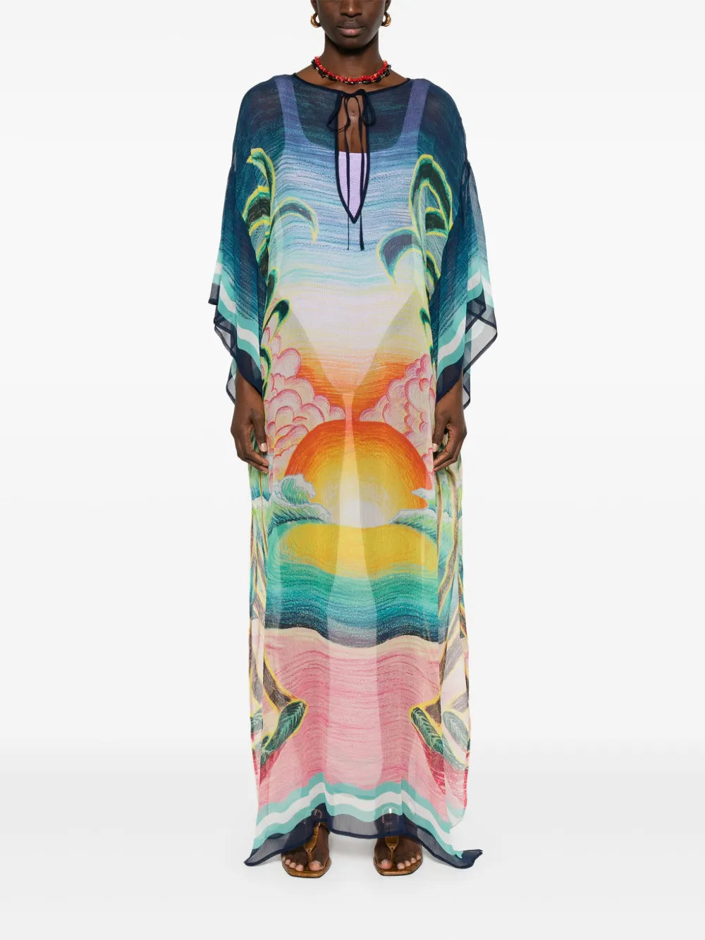 Silk Chiffon Maxi Dress